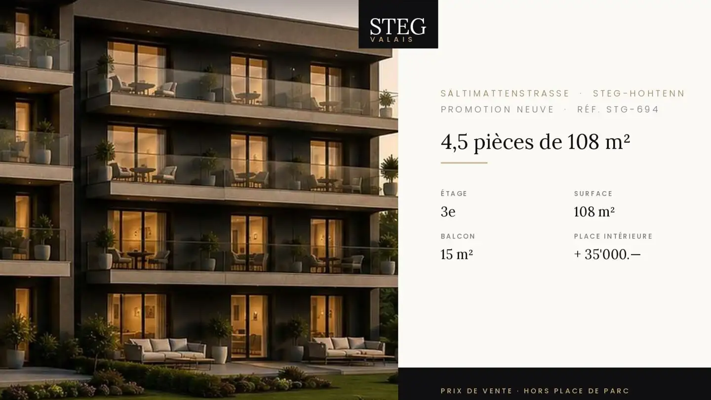 Wohnung kaufen - Sältimattenstrasse, 3940 Steg VS