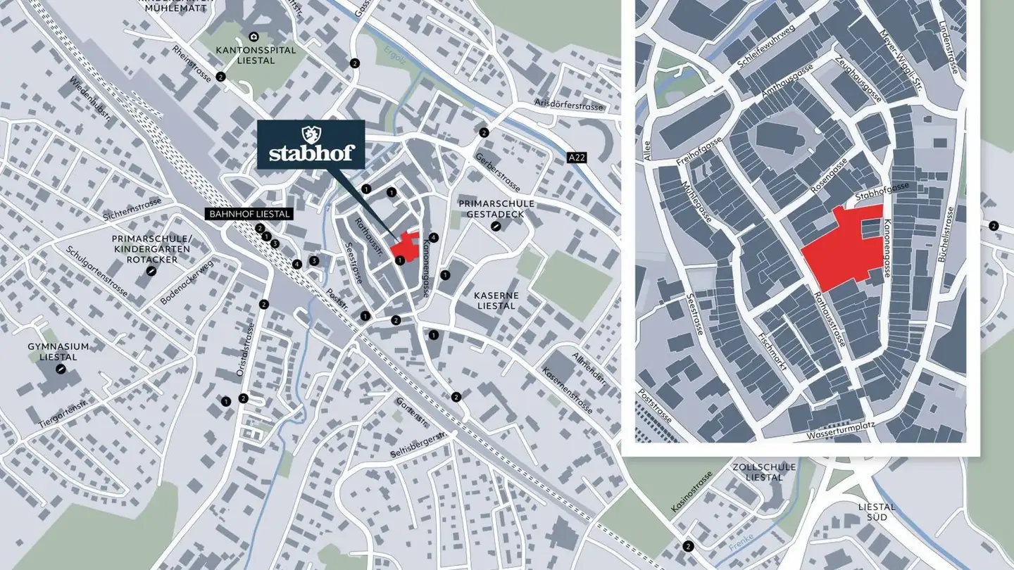 Wohnung mieten - Rathausstrasse 45, 4410 Liestal - Foto 3