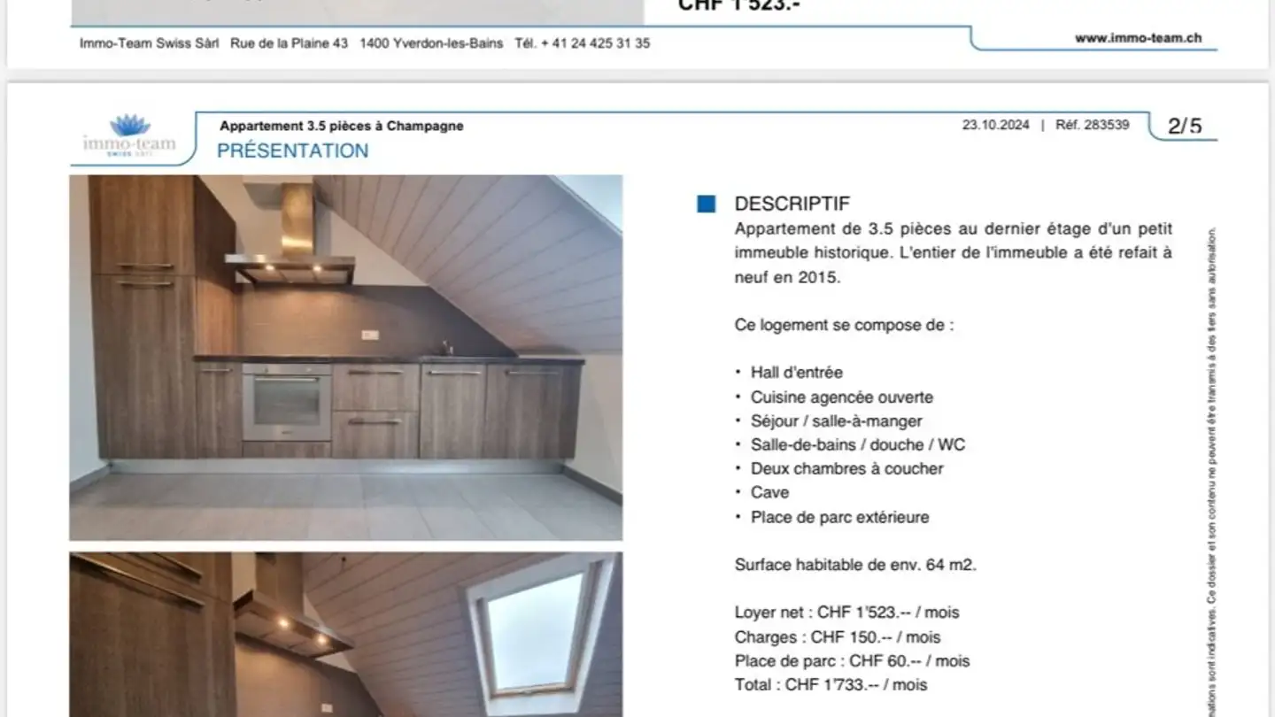 Apartment for rent - 1424 Champagne