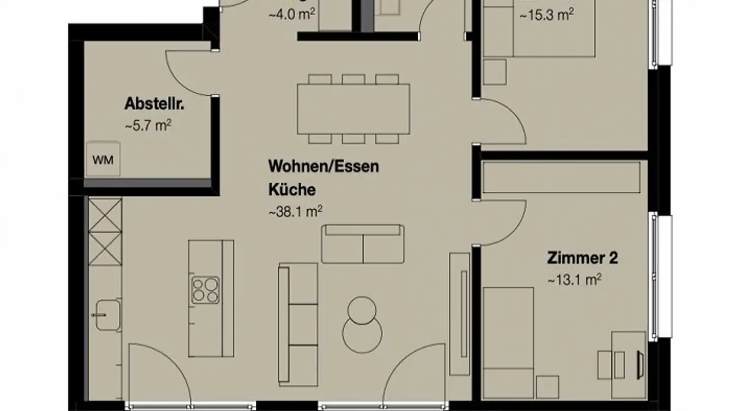 Wohnung mieten - Auroraweg 3, 9214 Kradolf - Foto 4