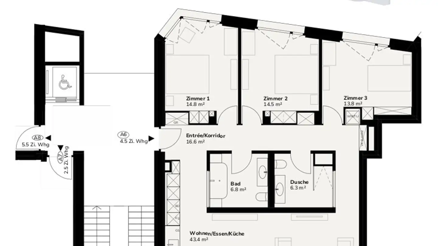 Apartment for rent - Riedweg 5, 8049 Zürich - Photo 2