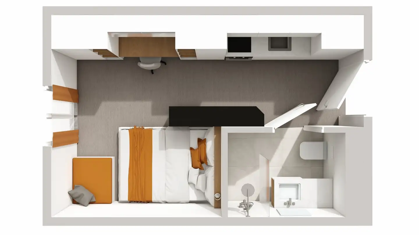 Möblierte Wohnung mieten - Lorzenparkstrasse 15b, 6330 Cham