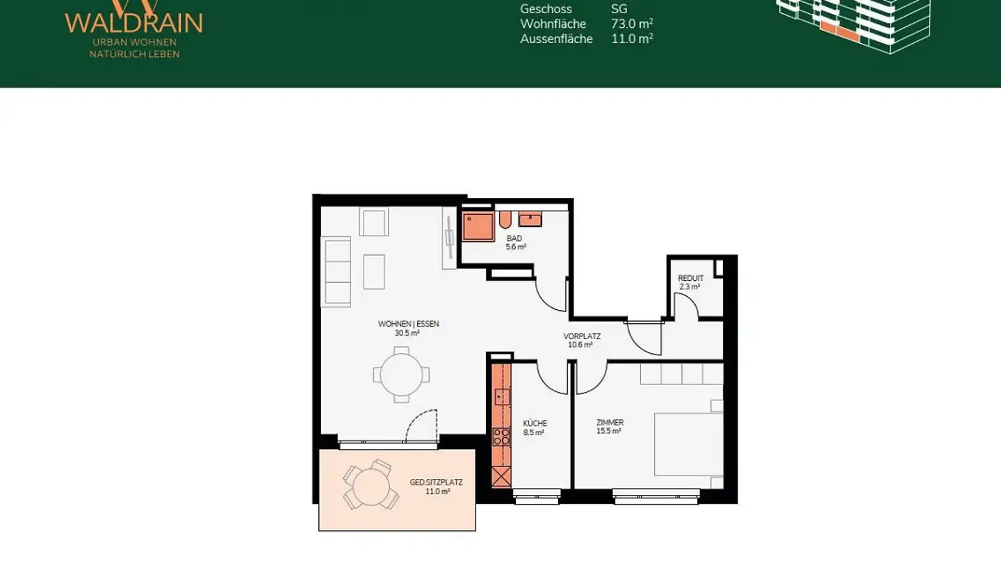 Appartement à louer - Waldrain 9, 4104 Oberwil BL - Photo 4