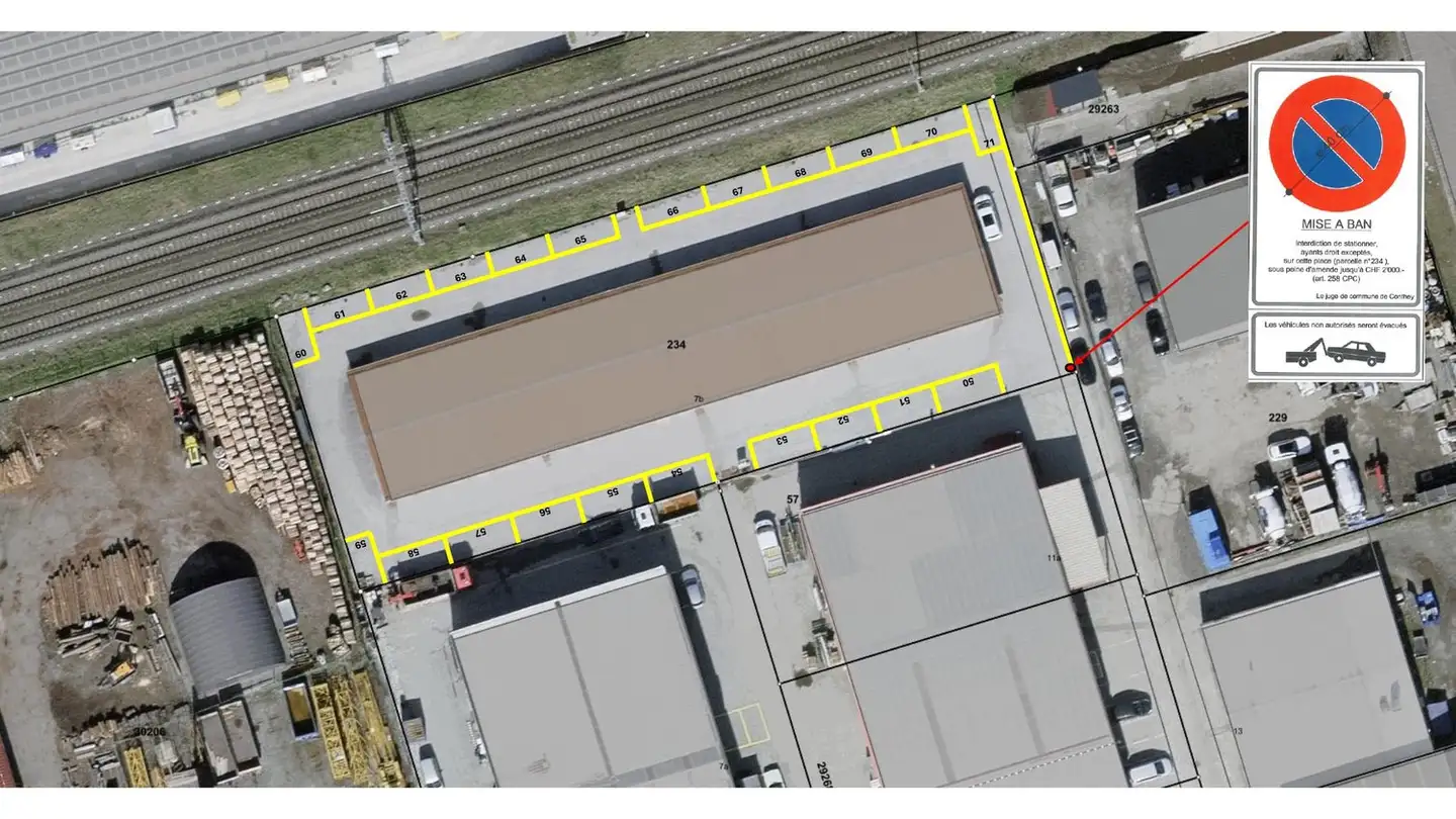 Outdoor parking space for rent - Rue Du Petit Pont, 1964 Conthey