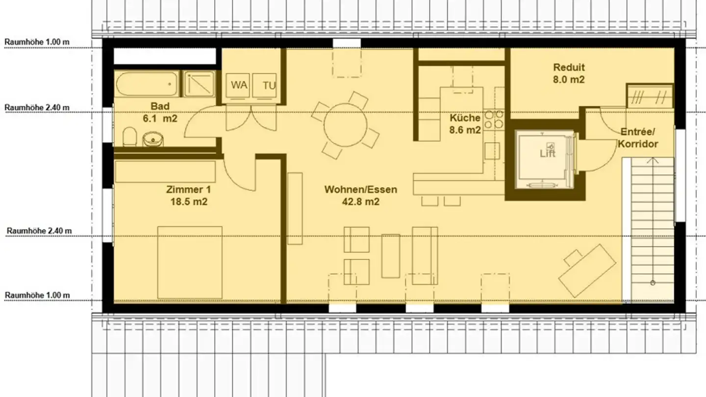 Attico in affitto - Dorfstrasse 79a, 5430 Wettingen - Photo 4