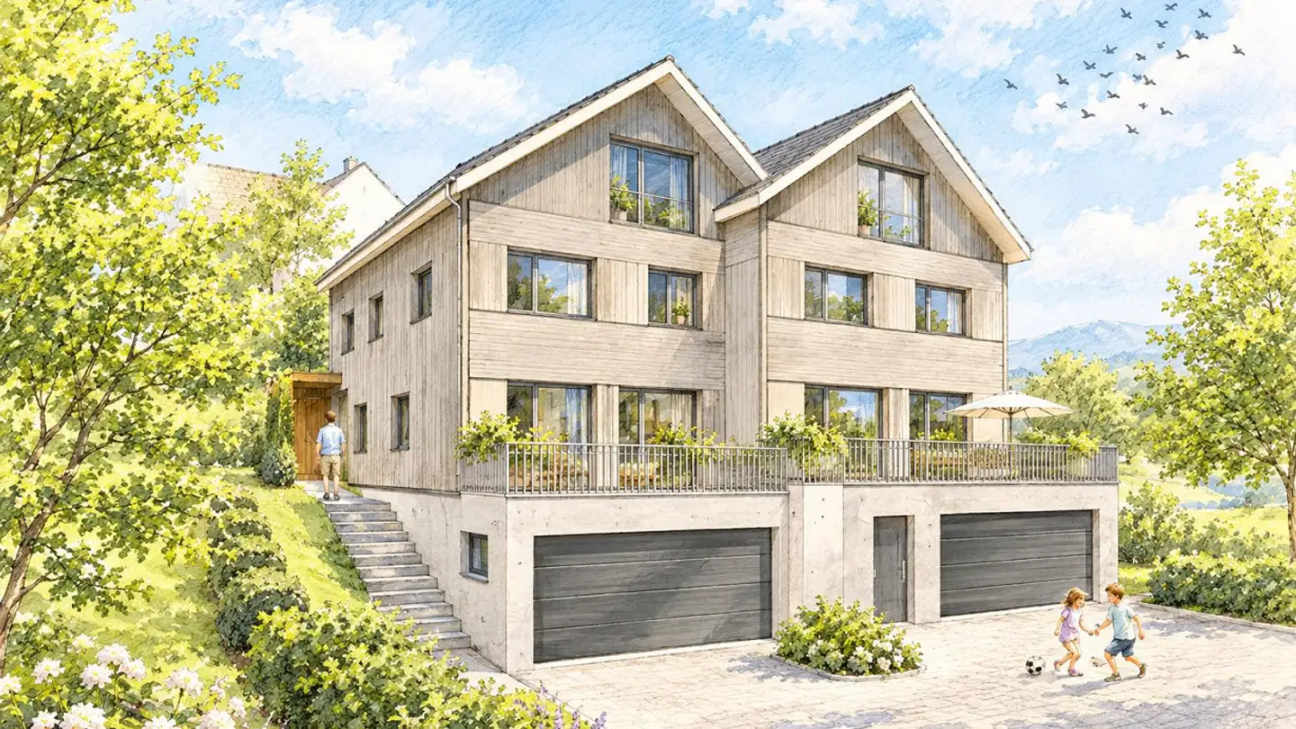 Maison jumelle à vendre - Eggstrasse 48, 9055 Bühler