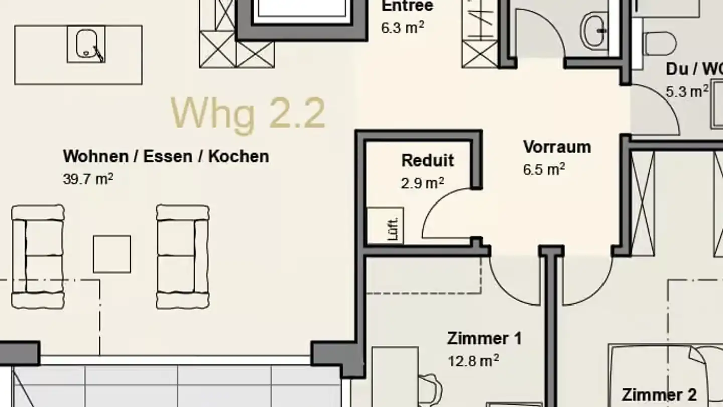 Apartment for rent - Im Freie 10, 8197 Rafz - Photo 2