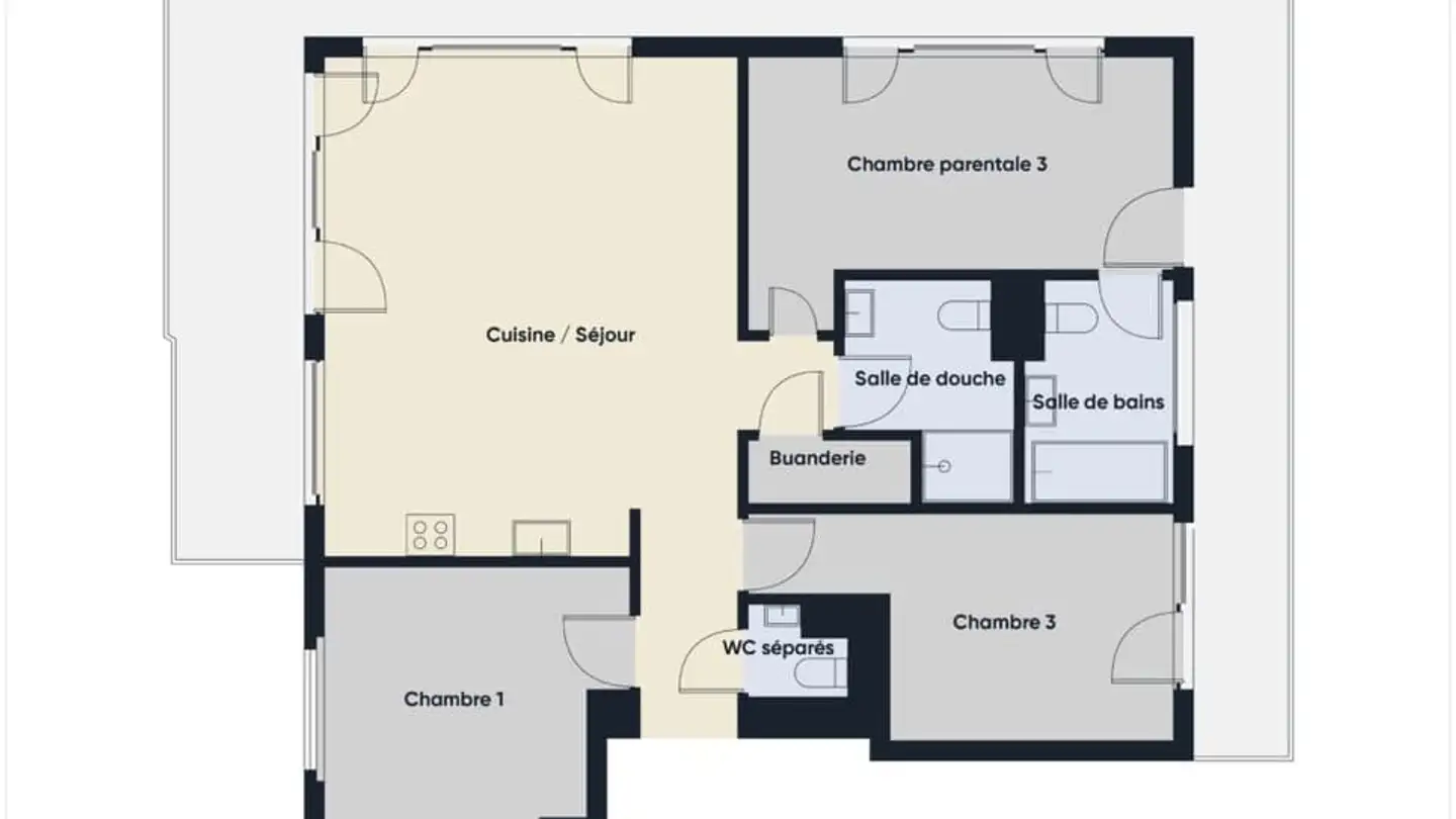 Appartamento in affitto - Avenue De La Rochelle 34, 1008 Prilly - Foto 2