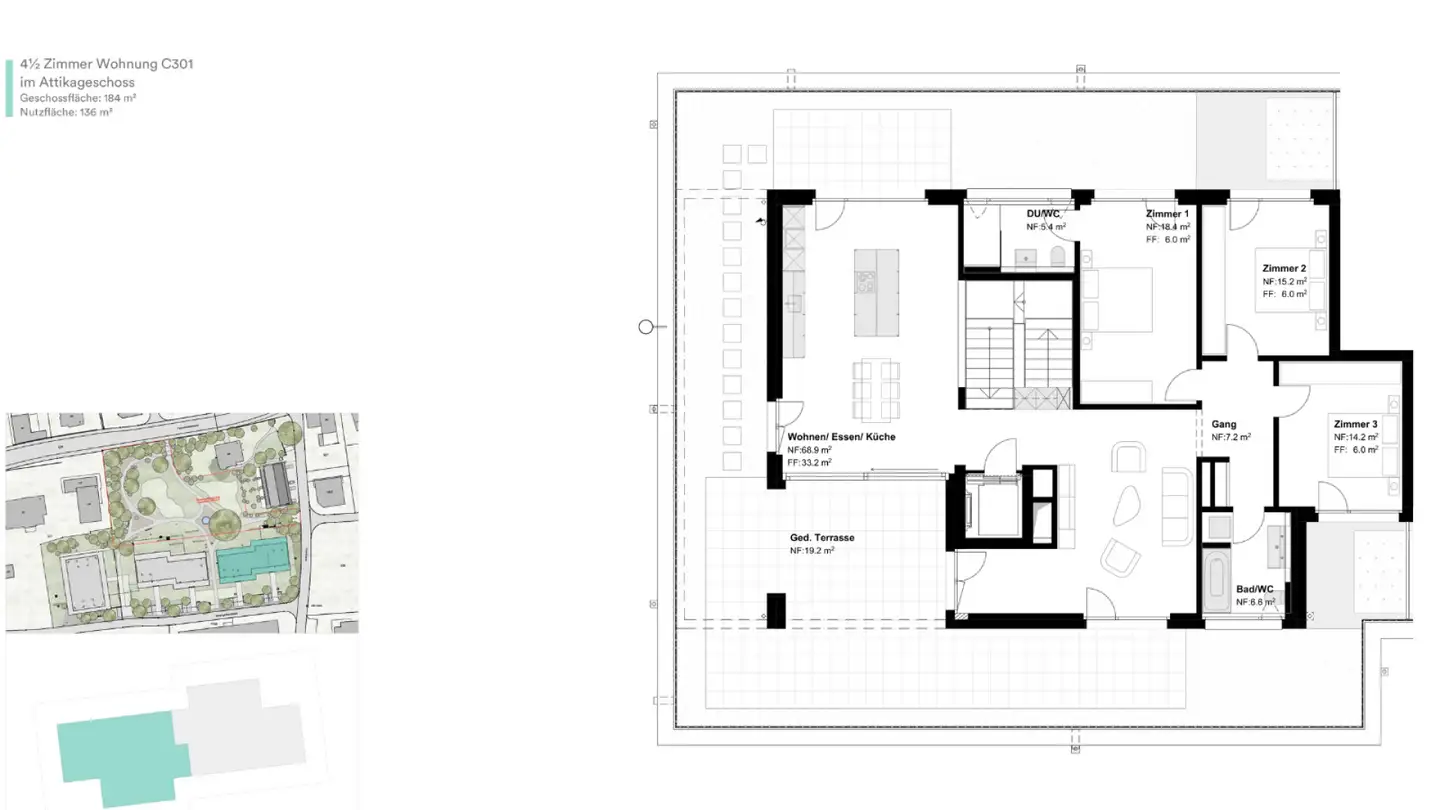 Attico in affitto - Rosengartenstrasse, 8555 Müllheim Dorf - Photo 3