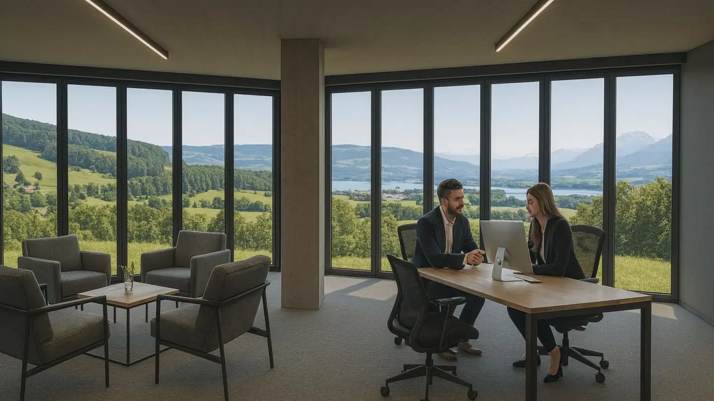 Bürofläche mieten - Route du Villars d'Avry 11, 1645 Le Bry - Foto 4
