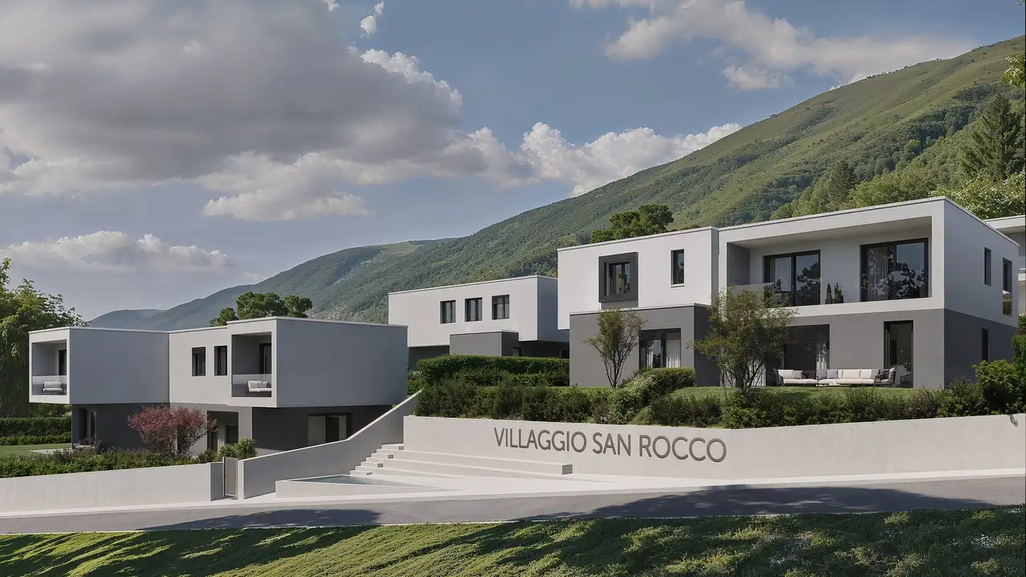 Maison jumelle à vendre - Via San Rocco 3, 6930 Bedano