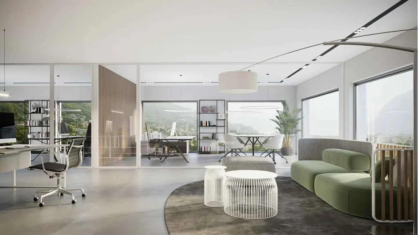 Spazio ufficio in affitto - Via Cantonale, 6928 Manno - Foto 4