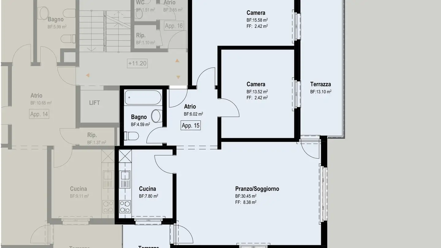 Attico in affitto - Via Delta 3, 6612 Ascona - Photo 2