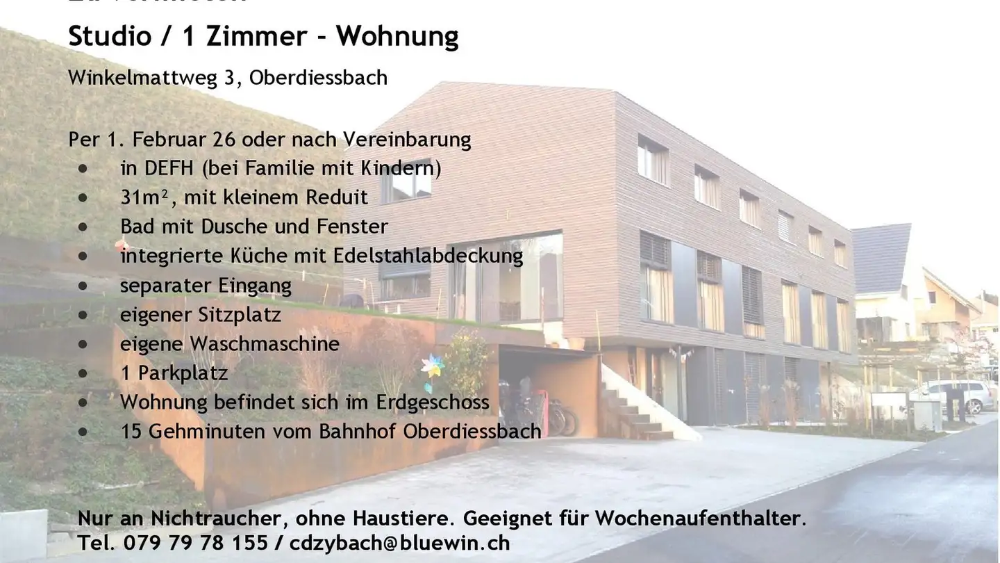 Appartamento in affitto - Winkelmattweg 3, 3672 Oberdiessbach