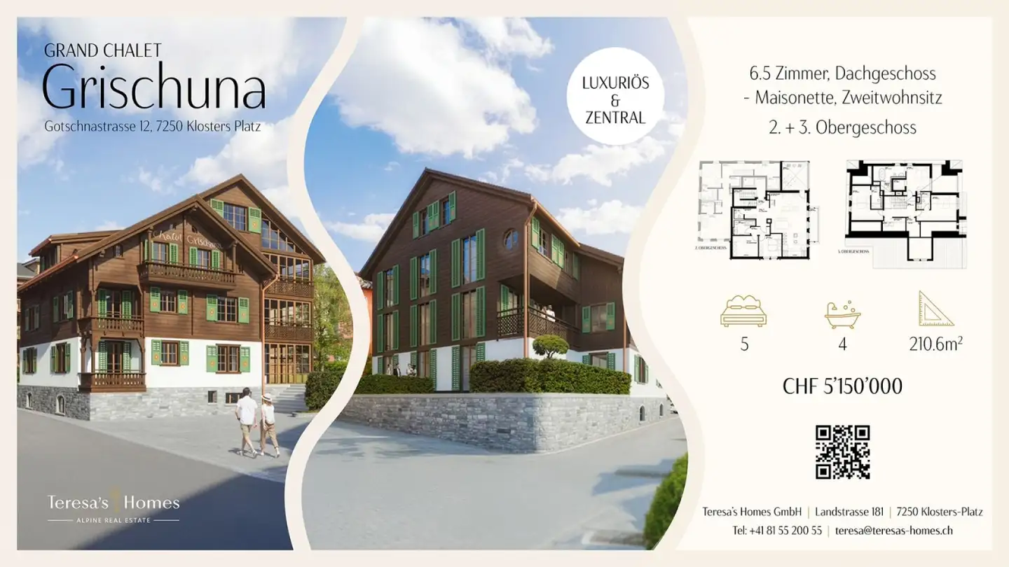 Appartement à vendre - Gotschnastrasse, 7250 Klosters