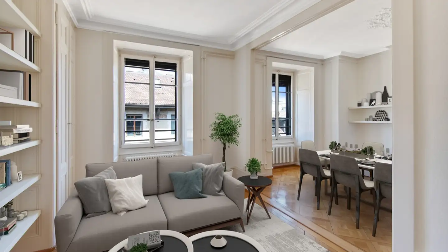 Wohnung mieten - Rue Des Eaux-Vives, 1207 Genève - Foto 2