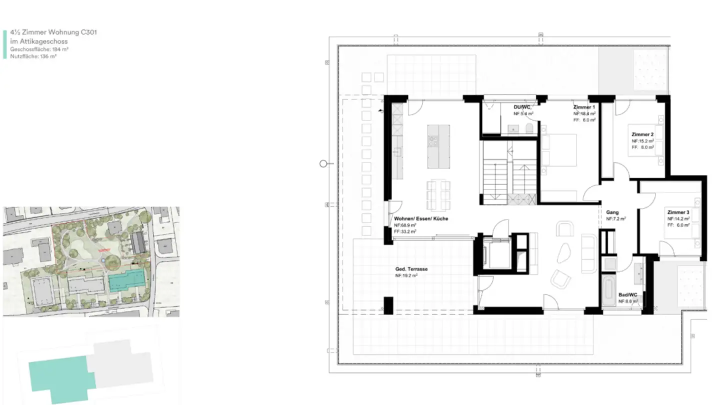 Penthouse for rent - Rosengartenstrasse, 8555 Müllheim Dorf - Photo 2