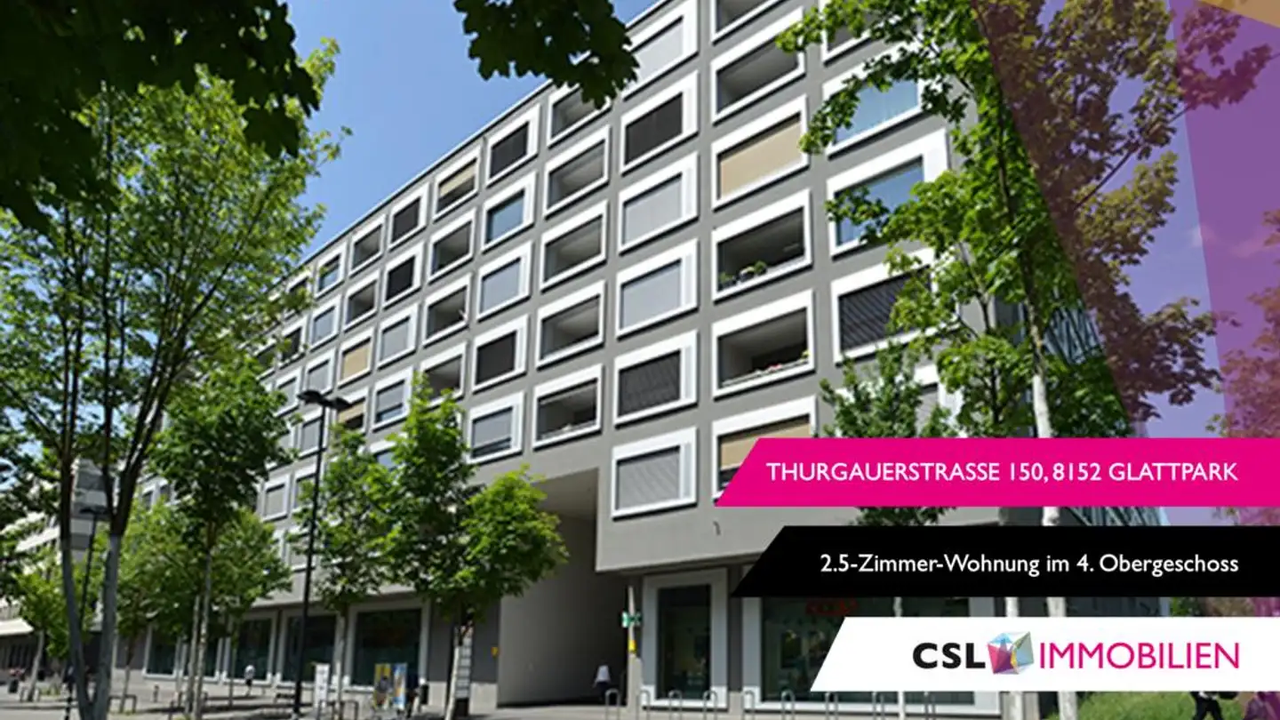 Appartement à louer - Thurgauerstrasse 150, 8152 Glattpark (Opfikon)