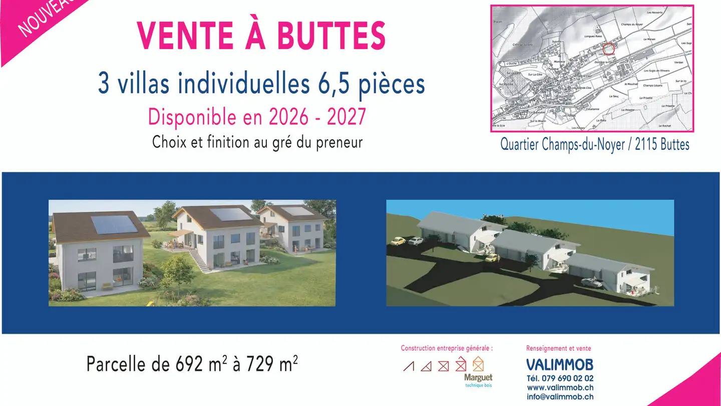 Villa à vendre - 2115 Buttes