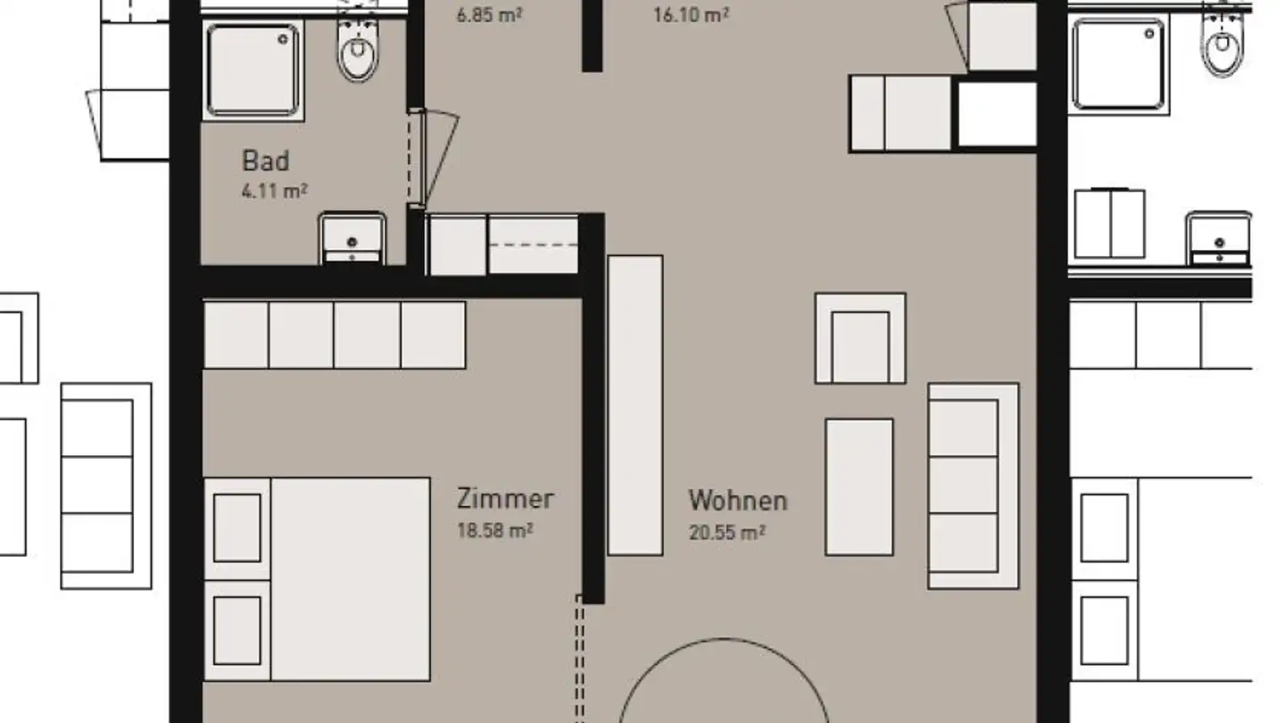 Appartamento in affitto - Stationsweg 1, 5502 Hunzenschwil - Foto 2