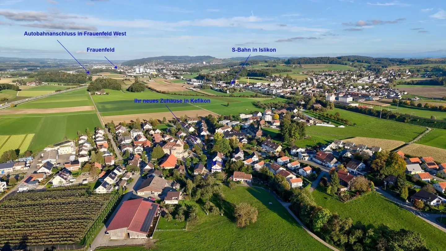 Attic flat for rent - Schlossweg 13, 8543 Kefikon ZH