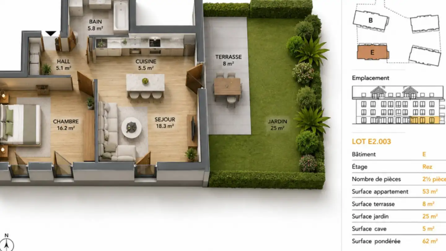 Apartment for sale - 1026 Denges