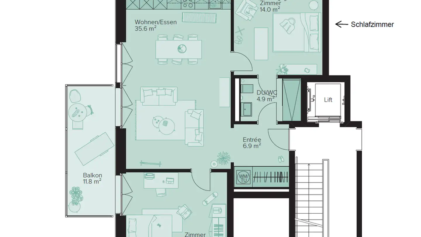Appartement à louer - Rosenstrasse 3, 8623 Wetzikon ZH - Photo 3