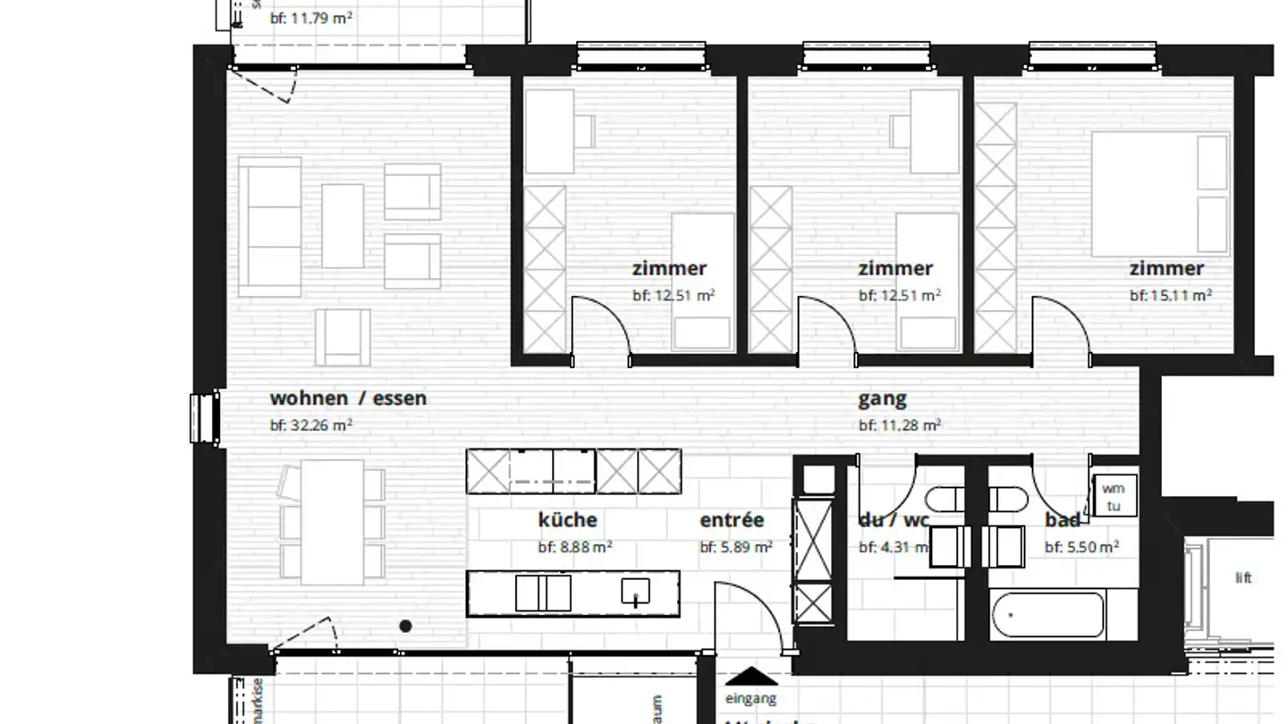 Appartement à louer - Unterer Kreuzacker, 8645 Jona - Photo 4