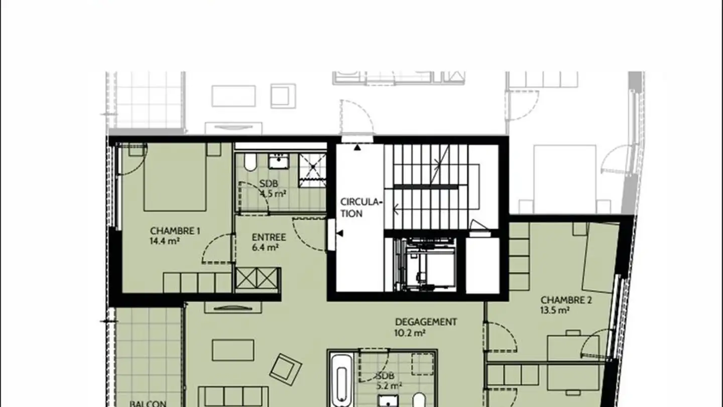 Apartment for rent - Rue Du Coppet 22, 1870 Monthey - Photo 2