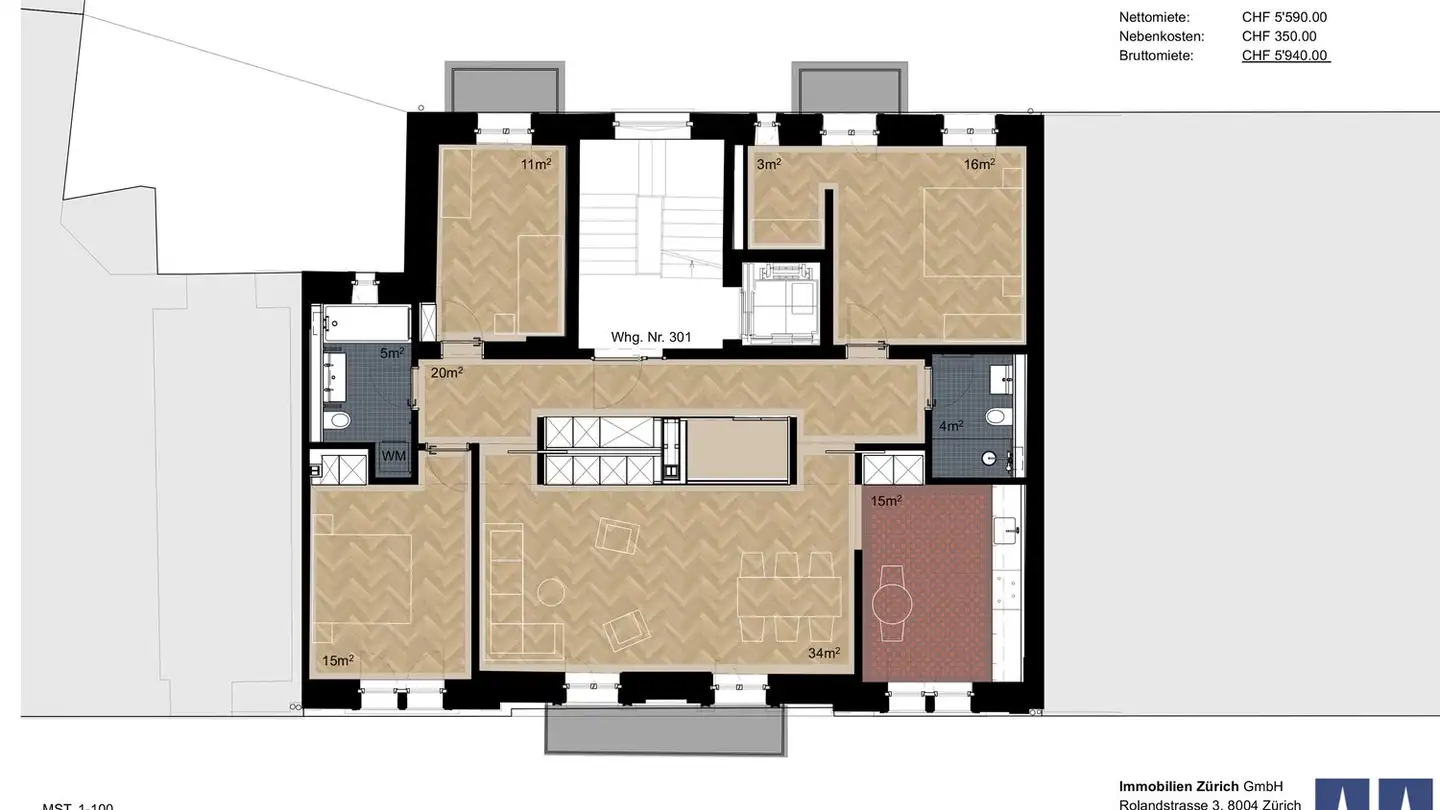 Apartment for rent - Bäckerstrasse 60, 8004 Zürich - Photo 2