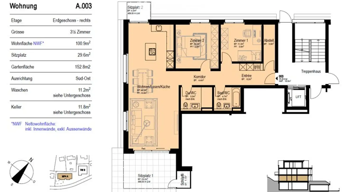 Appartement à louer - Riedstrasse 11, 8352 Elsau - Photo 4