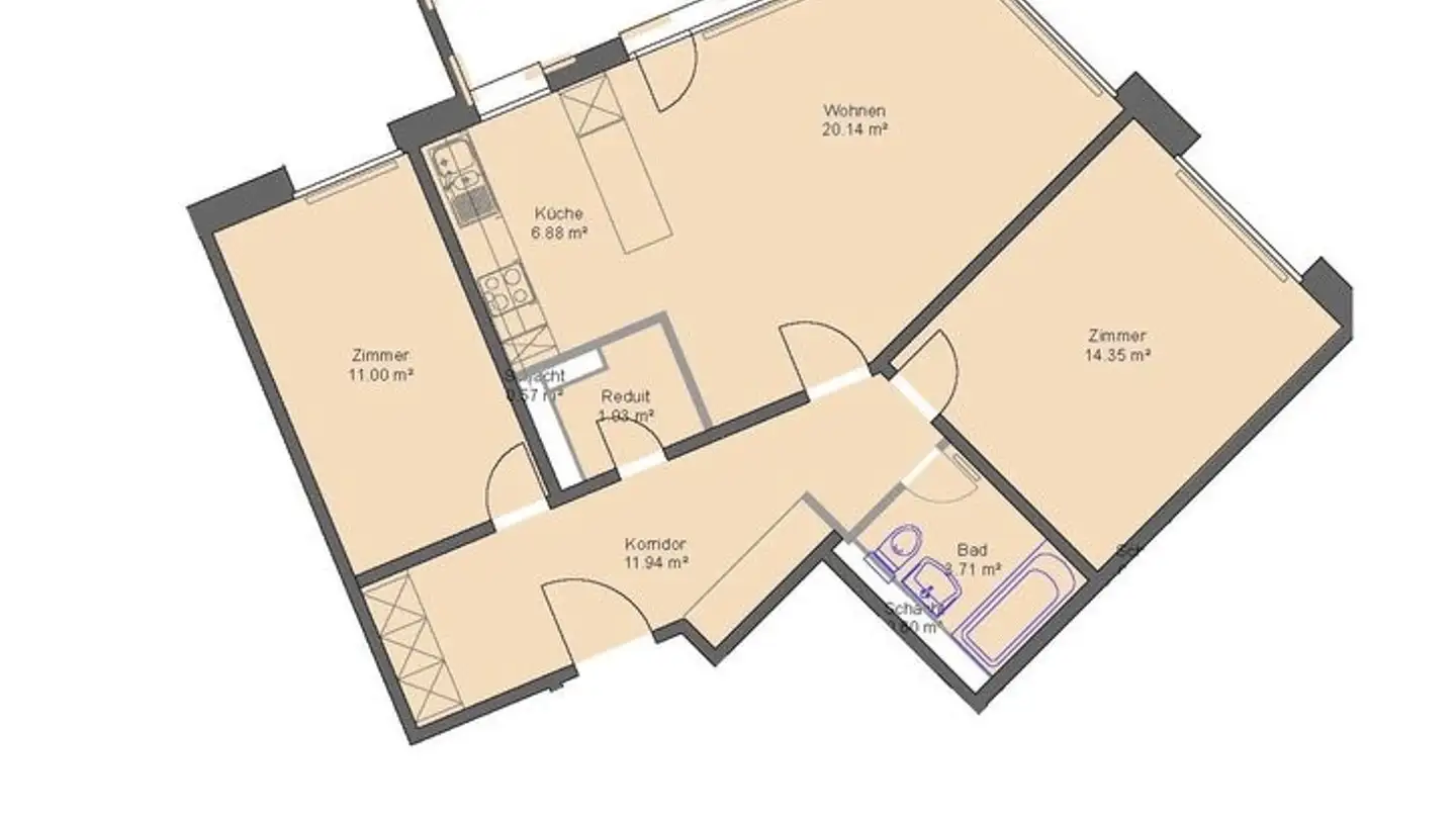 Appartamento in affitto - Bifangstrasse 40, 4663 Aarburg - Foto 3