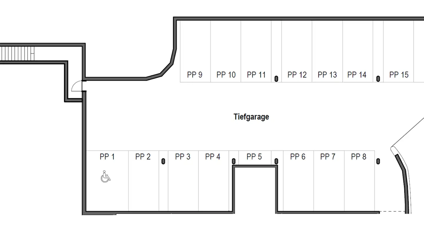 Tiefgaragenstellplatz mieten - Palmstrasse 31, 8400 Winterthur - Foto 3
