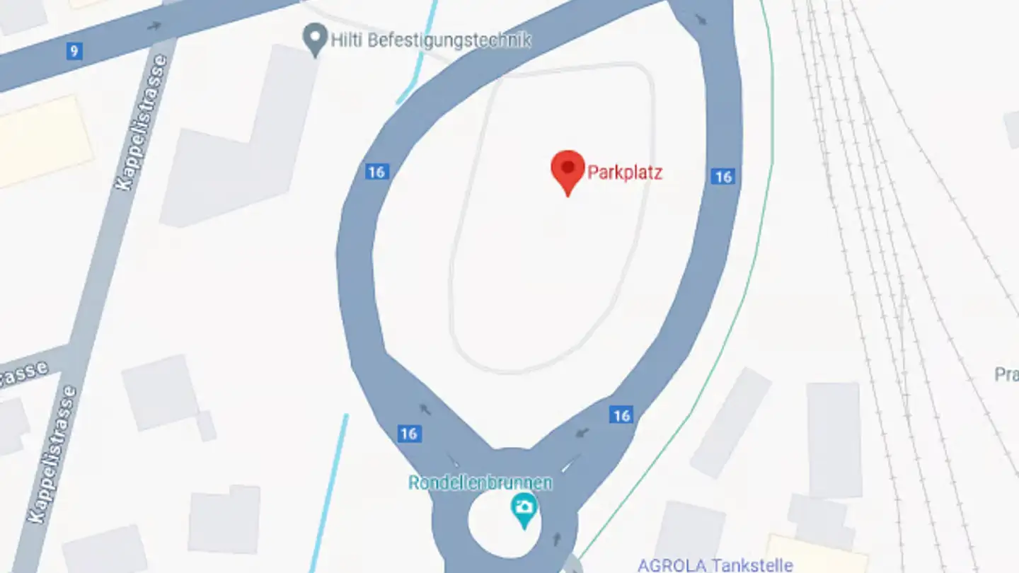 Place de parking extérieure à louer - 9470 Buchs SG