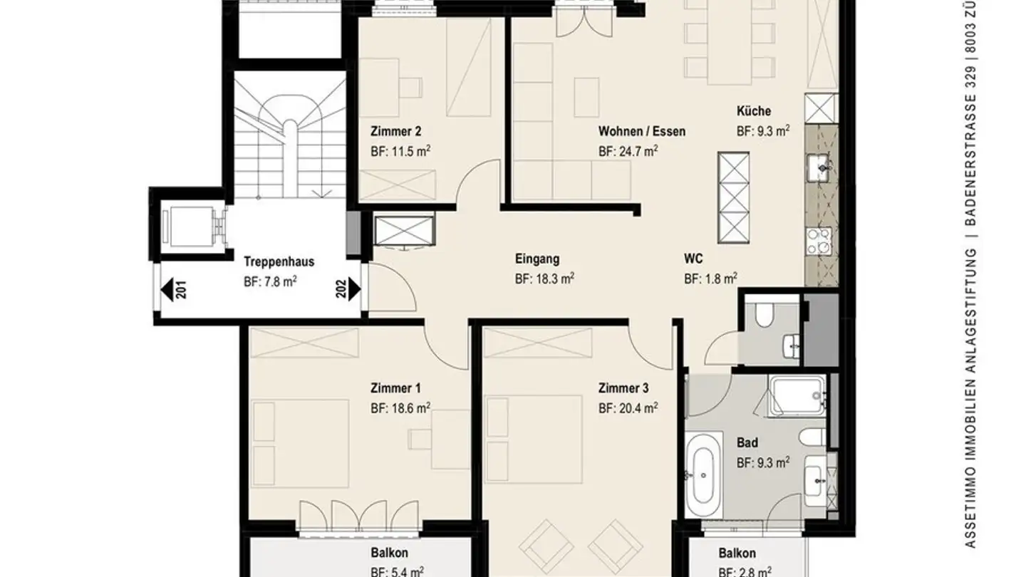 Appartamento in affitto - 2505 Biel/Bienne - Photo 3