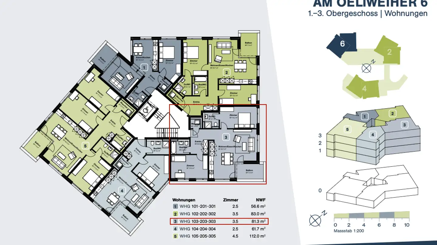 Wohnung mieten - Am Oeliweiher 6, 8625 Gossau ZH - Foto 3