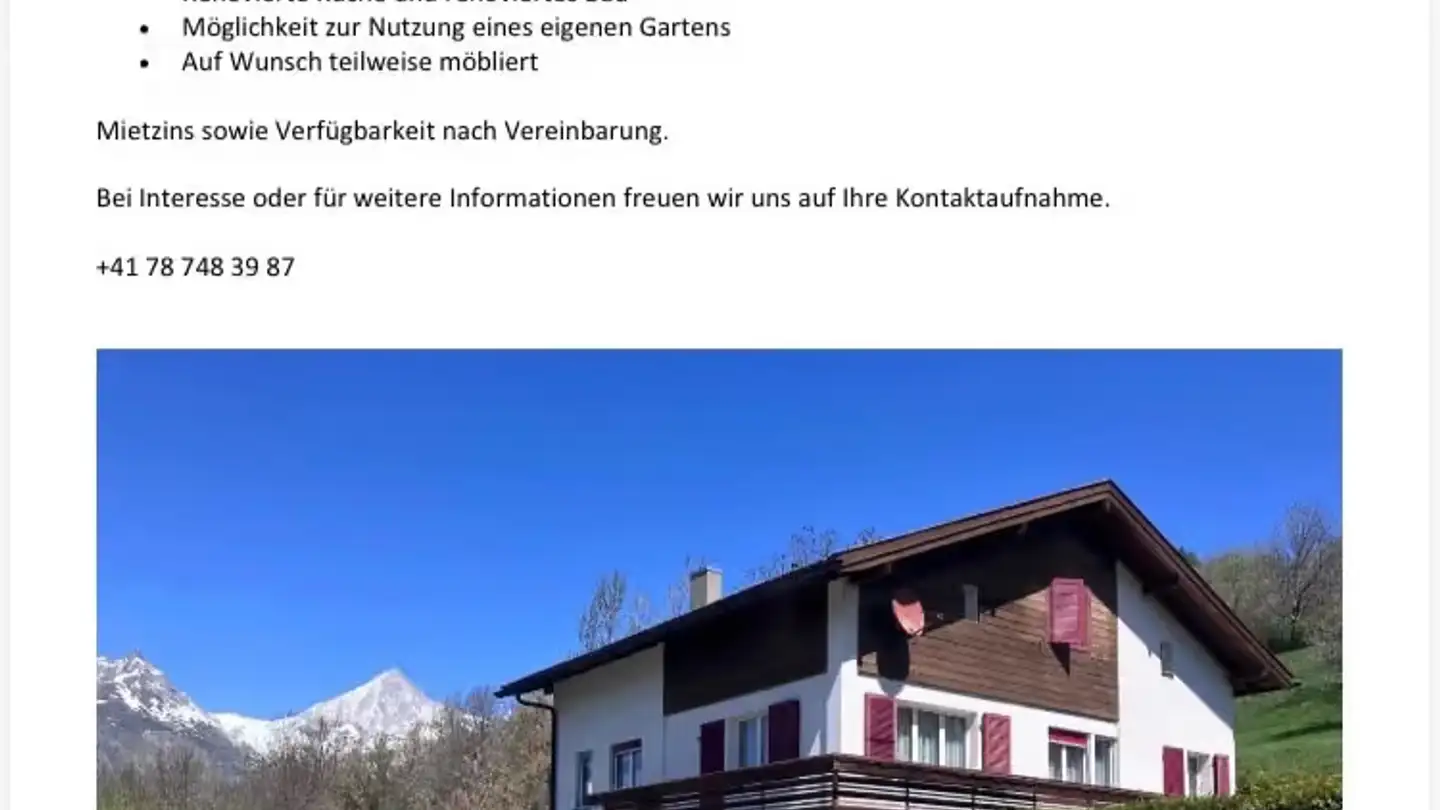 Single house for rent - Bodenstrasse 46, 3935 Bürchen