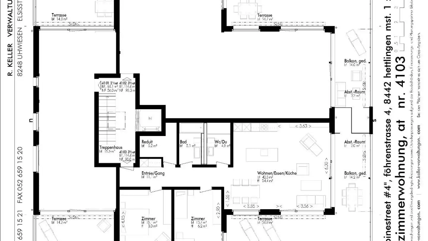 Attico in affitto - Föhrenstrasse 4, 8442 Hettlingen - Foto 4