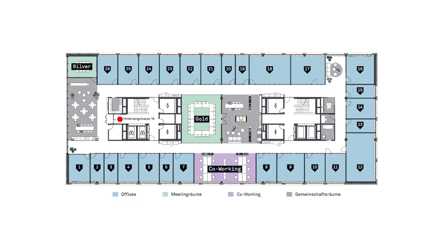 Spazio ufficio in affitto - Hinterbergstrasse 16, 6312 Steinhausen - Foto 4