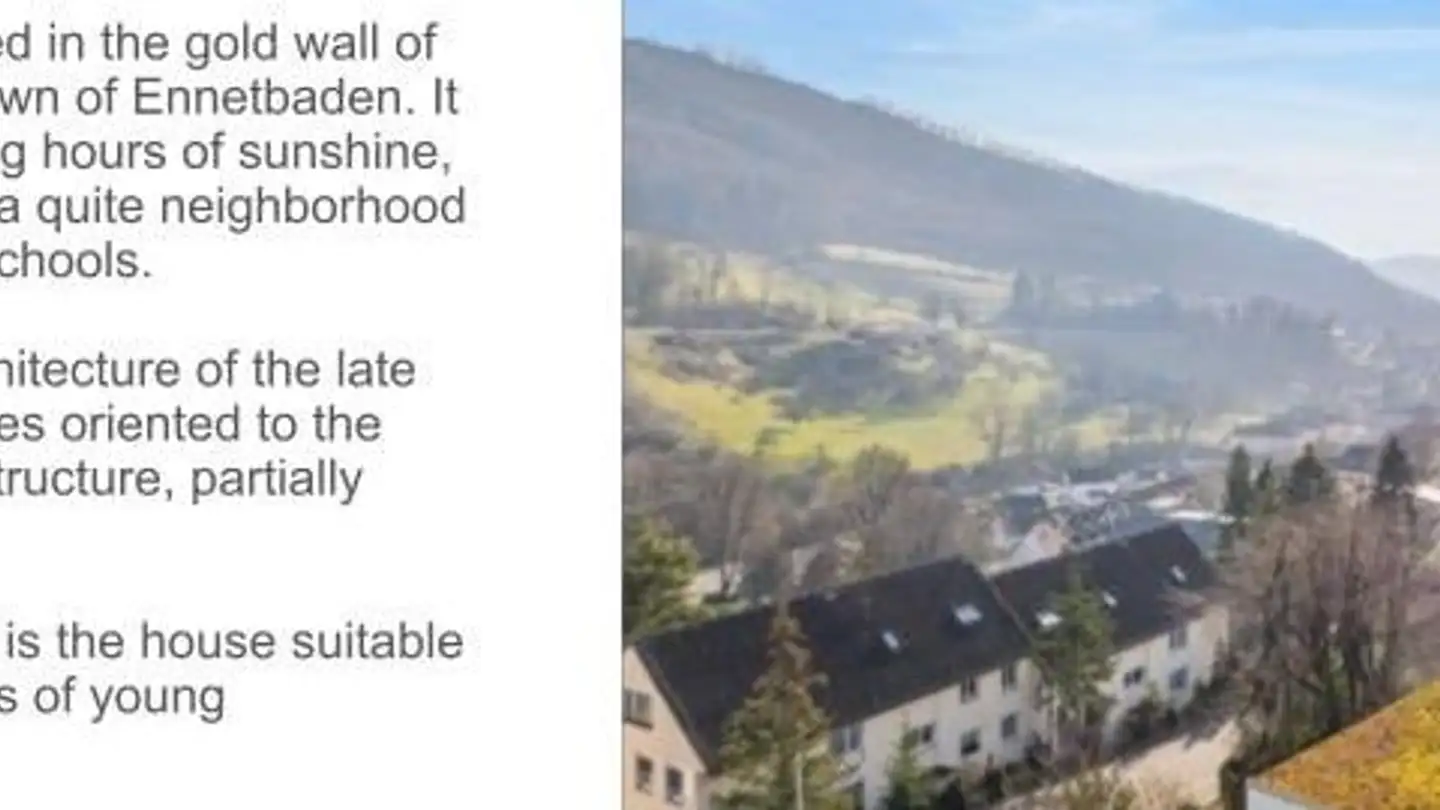 Villa for rent - Schlierenstrasse 39, 5408 Ennetbaden - Photo 2