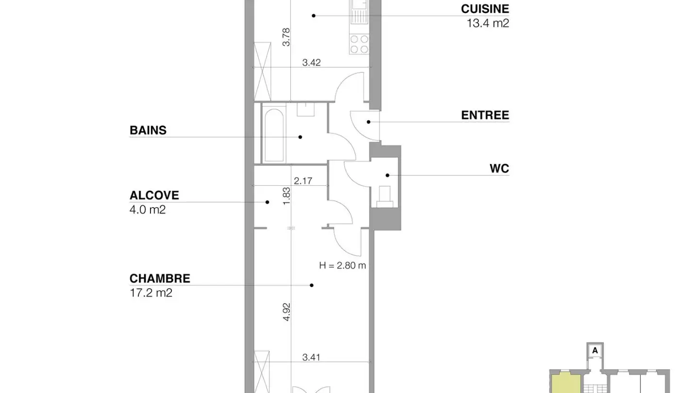 Appartement à louer - Rue Du Vieux-Billard 2, 1205 Genève