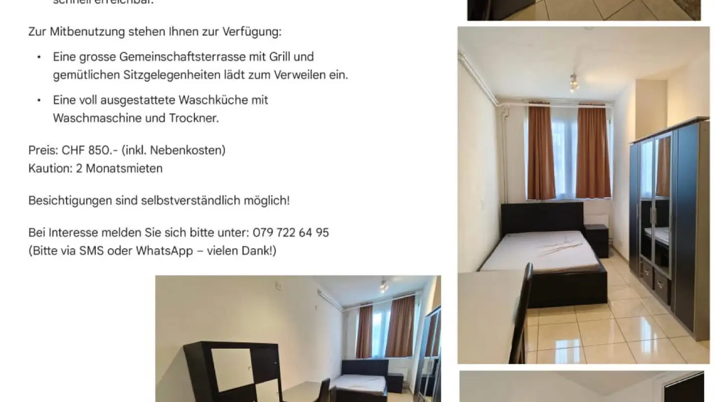 Single room for rent - 8576 Mauren TG