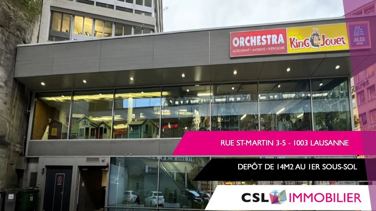 Kellerabteil mieten - Rue Saint-Martin 3, 1003 Lausanne