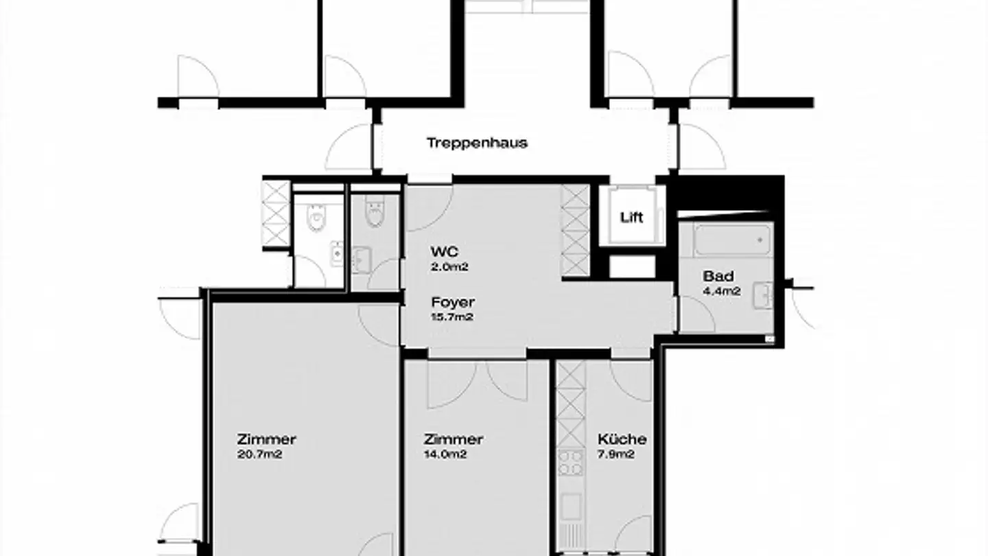 Appartement à louer - Gäuggelistrasse 4, 7000 Chur