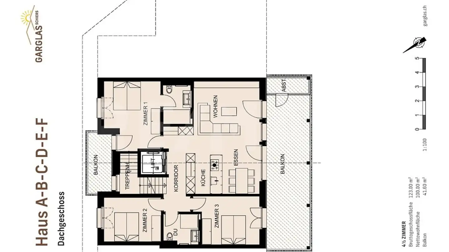 Dachgeschosswohnung kaufen - Tersierstrasse, 7220 Schiers - Foto 2