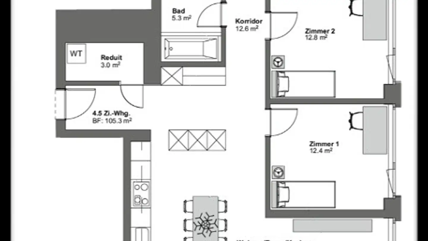 Stanza singola in affitto - Neunbrunnenstrasse 38, 8050 Zürich - Foto 4