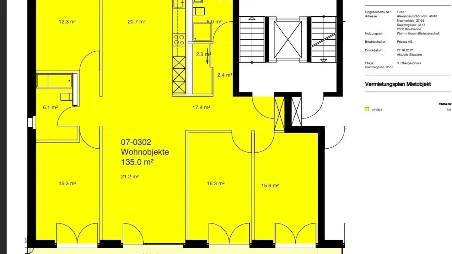Appartement à louer - Rue Salomé / Salomegasse 12, 2503 Biel/Bienne - Photo 3