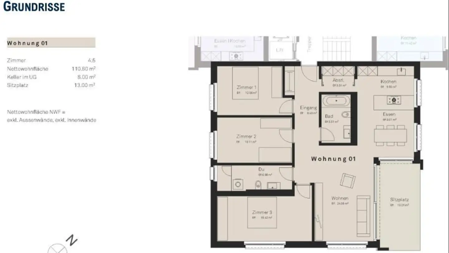 Terrassenwohnung mieten - Fabrikstrasse 34, 8887 Mels - Foto 3