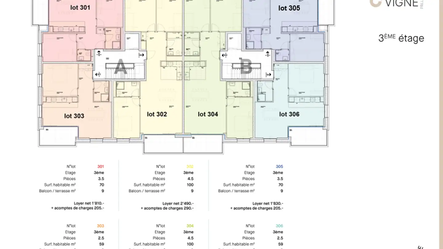 Wohnung mieten - Chemin De La Grand-Vigne 11, 1008 Prilly - Foto 4
