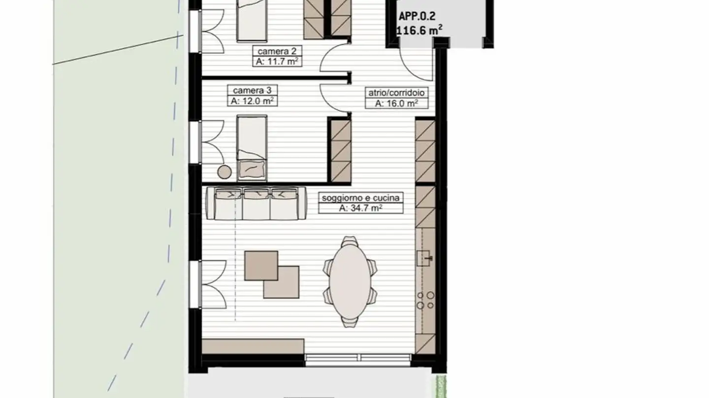 Appartement à louer - Via Valle Maggiore, 6934 Bioggio - Photo 3